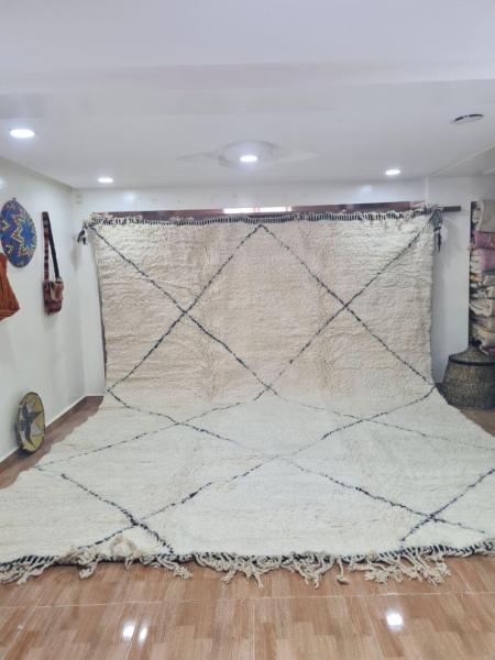 White Ramiz Marokkaans handgemaakt tapijt